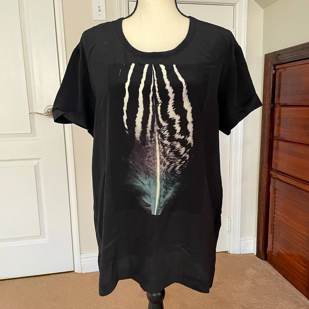 All saints pima feather shirt